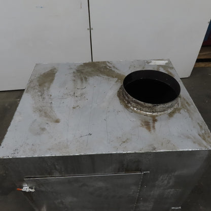 Dust Fume Collector Trap Baffle Box  24"x30"x24" 10" Diameter In & Out