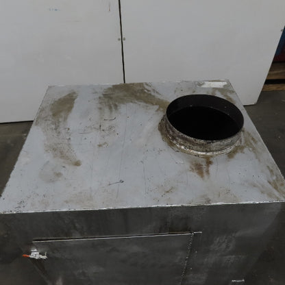 Dust Fume Collector Trap Baffle Box  24"x30"x24" 10" Diameter In & Out