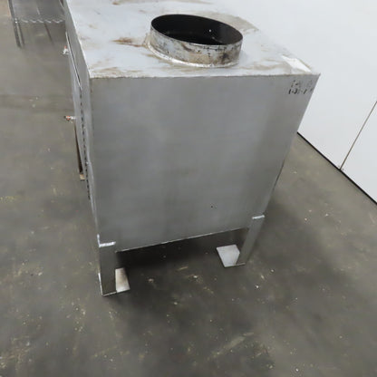 Dust Fume Collector Trap Baffle Box  24"x30"x24" 10" Diameter In & Out