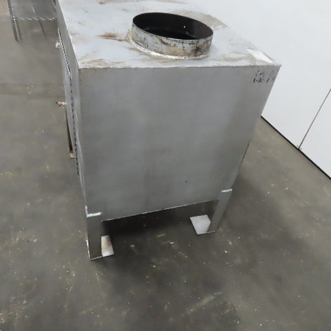 Dust Fume Collector Trap Baffle Box  24"x30"x24" 10" Diameter In & Out