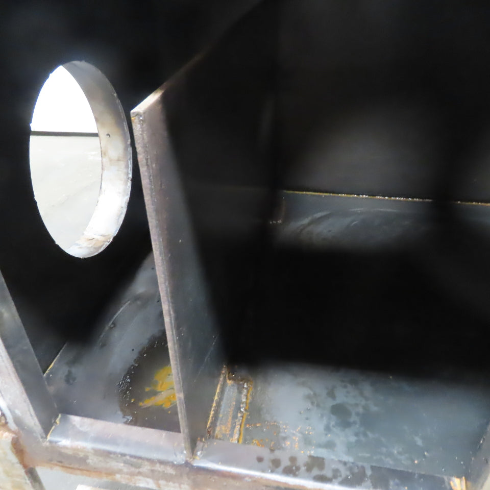 Dust Fume Collector Trap Baffle Box  24"x30"x24" 10" Diameter In & Out