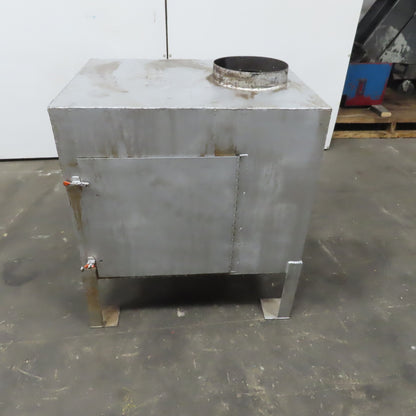 Dust Fume Collector Trap Baffle Box  24"x30"x24" 10" Diameter In & Out