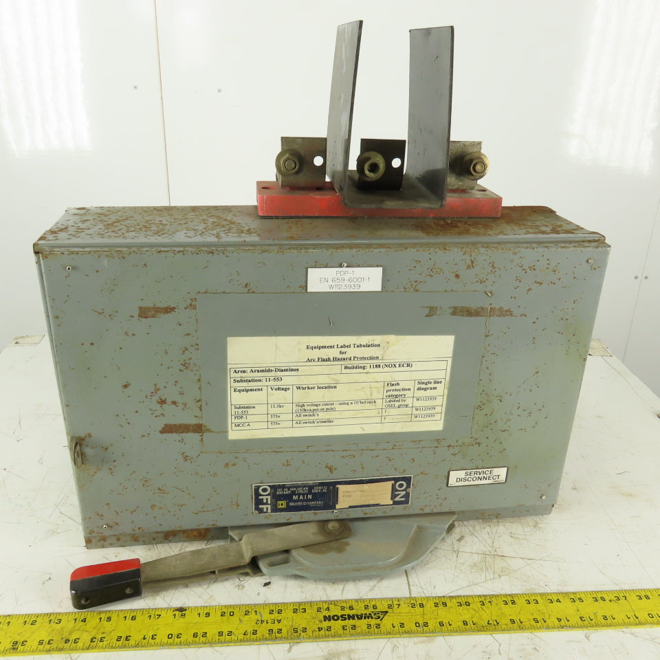 Square D QMB-366-MW 600 Amp 600V 3 Pole Fused Panelboard Disconnect