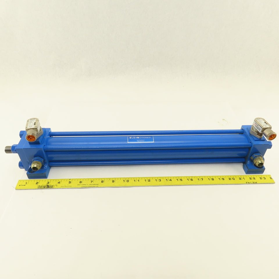 Eaton NZ 2" Bore 18" Stroke Hydraulic Cylinder W/ BES516-200-S Proximity Sensors