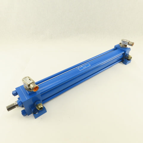 Eaton NZ 2" Bore 18" Stroke Hydraulic Cylinder W/ BES516-200-S Proximity Sensors