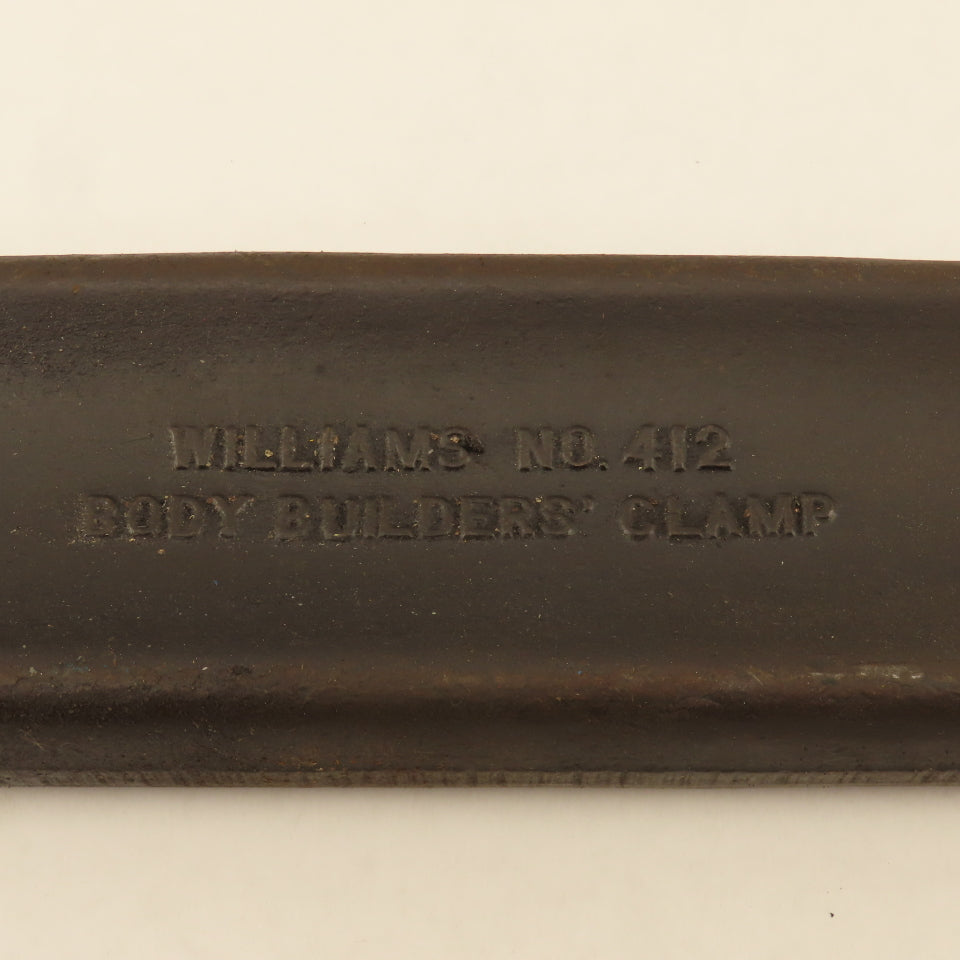 Williams No. 412 12" C-Clamp 5-1/2" Throat 4" Minimum Closed Drop Forged