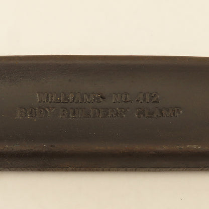 Williams No. 412 12" C-Clamp 5-1/2" Throat 4" Minimum Closed Drop Forged