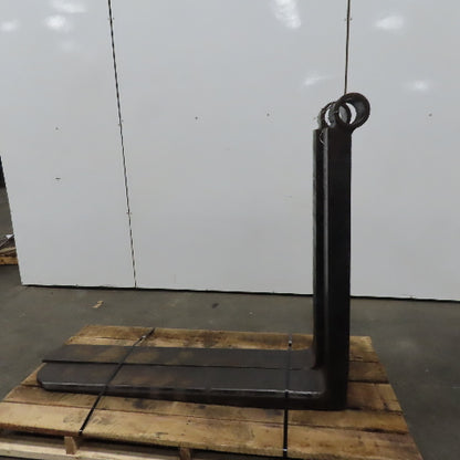 60" Full Taper Rod Pin Mount Forklift Forks 8"x3" 20,600 lb Cap Ea. for 4" Shaft