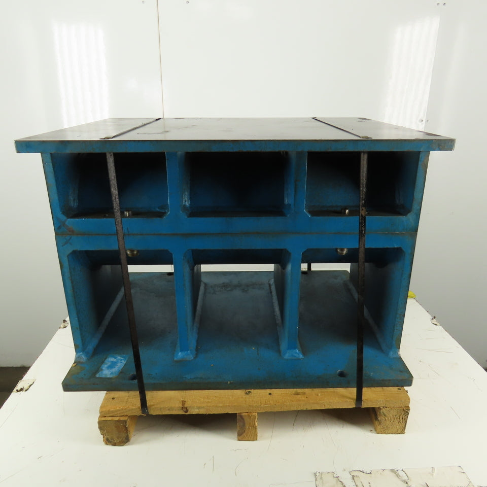 22"L x 29-1/2"W x 20-1/2" Steel Machined Top Riser Block Tube Support Fixture