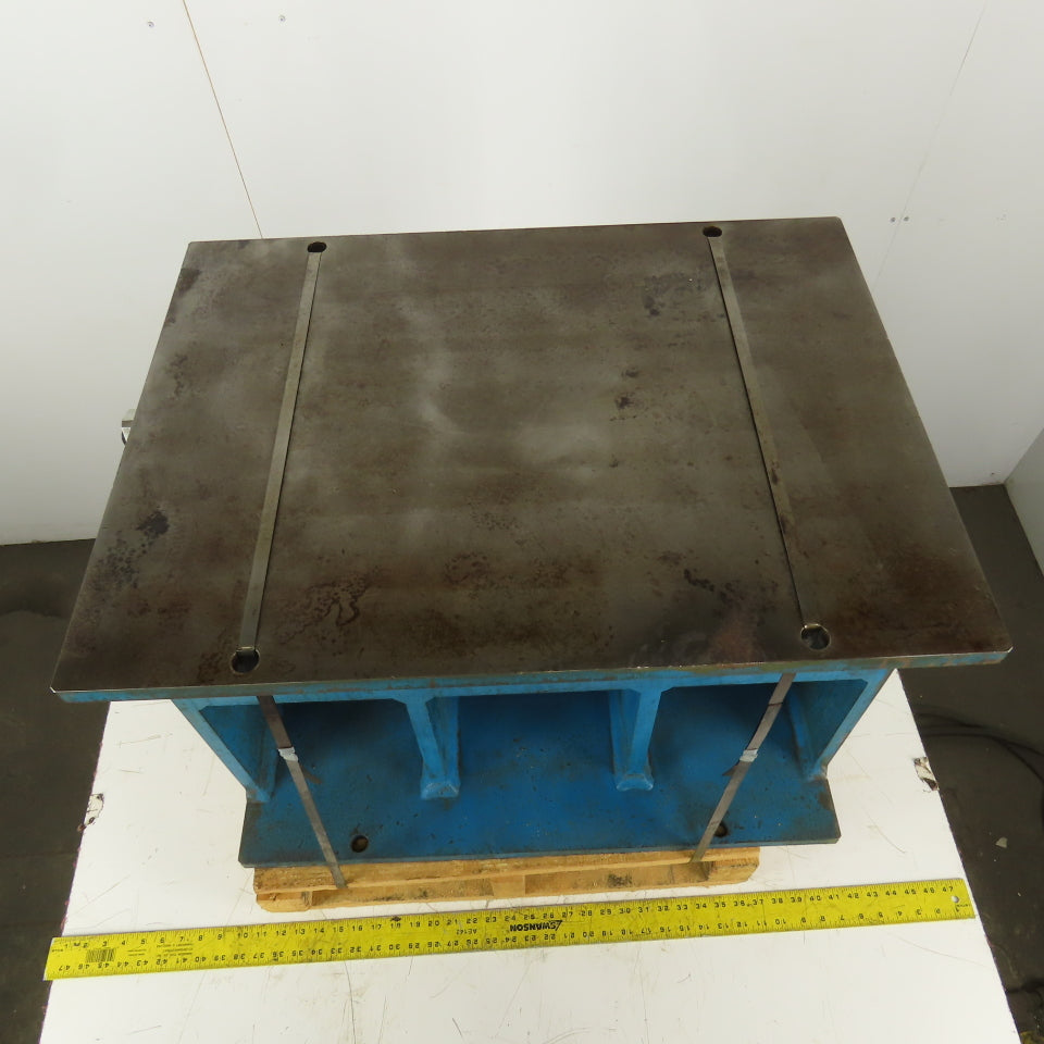 22"L x 29-1/2"W x 20-1/2" Steel Machined Top Riser Block Tube Support Fixture