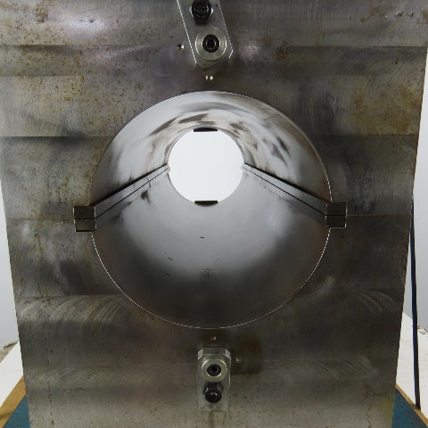 22"L x 29-1/2"W x 20-1/2" Steel Machined Top Riser Block Tube Support Fixture