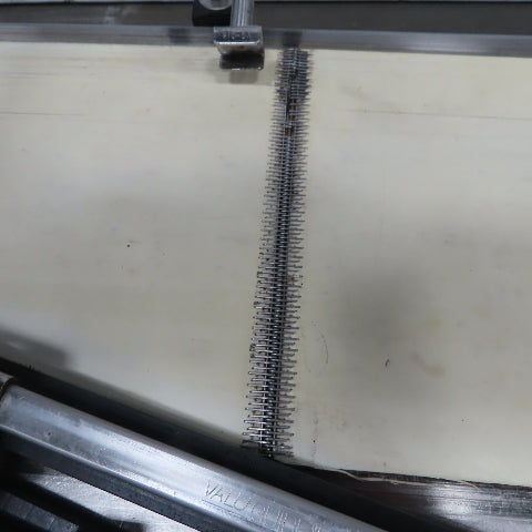 Incline Stainless Wash Down Slider Bed Conveyor 9-1/4" Belt 76"OAL W/Side Sealer