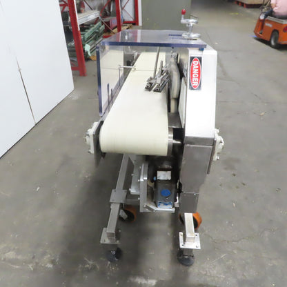 Incline Stainless Wash Down Slider Bed Conveyor 9-1/4" Belt 76"OAL W/Side Sealer