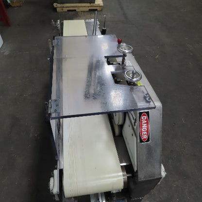 Incline Stainless Wash Down Slider Bed Conveyor 9-1/4" Belt 76"OAL W/Side Sealer