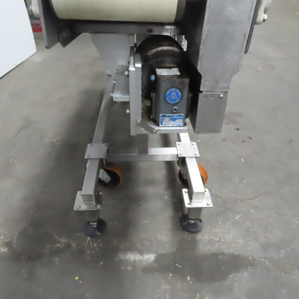 Incline Stainless Wash Down Slider Bed Conveyor 9-1/4" Belt 76"OAL W/Side Sealer