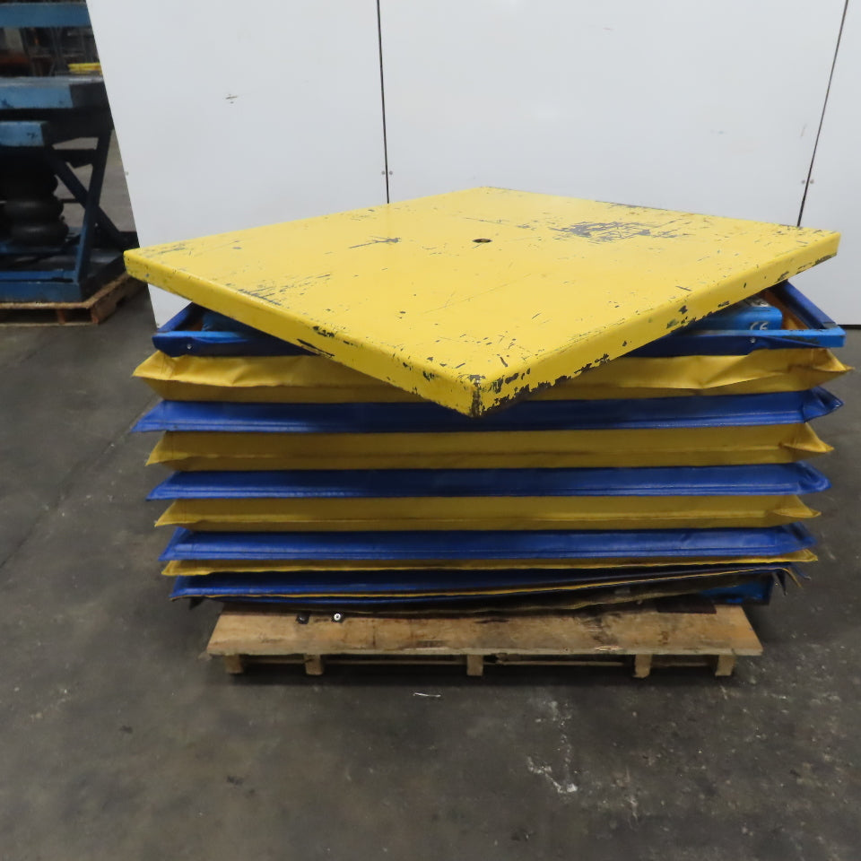 Bishamon EZ LOADER 30 Pneumatic 3000 LB Auto Pallet Positioner 48"x44" Turn Top