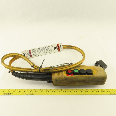 Schneider 2 Speed 4 Pushbutton Hoist Crane Truck Pendant Control W/7' Cable