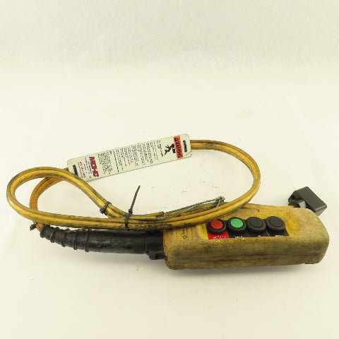 Schneider 2 Speed 4 Pushbutton Hoist Crane Truck Pendant Control W/7' Cable