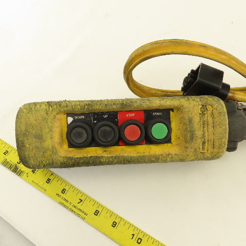Schneider 2 Speed 4 Pushbutton Hoist Crane Truck Pendant Control W/7' Cable