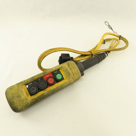Schneider 2 Speed 4 Pushbutton Hoist Crane Truck Pendant Control W/7' Cable