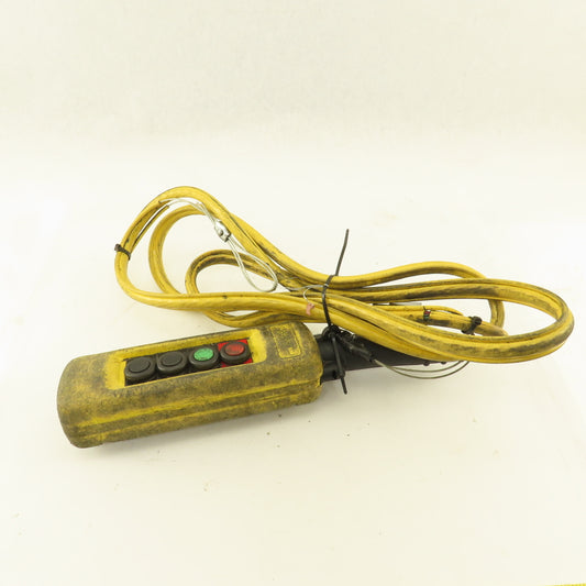 Schneider 2 Speed 4 Pushbutton Hoist Crane Truck Pendant Control W/7' Cable