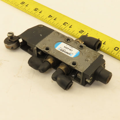 Univer CM-400A 5/2Way G1/8 Pneumatic Roller Plunger Spool Directional Valve