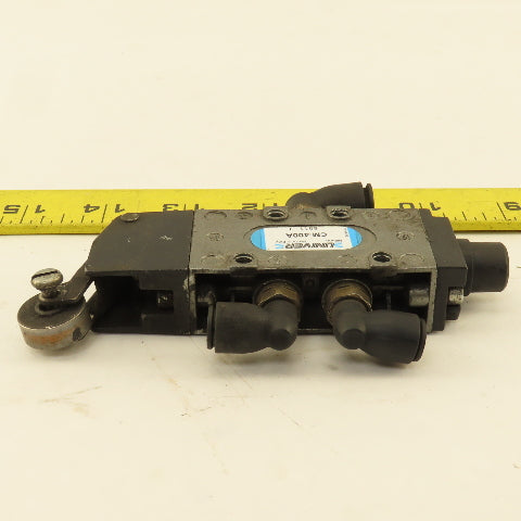 Univer CM-400A 5/2Way G1/8 Pneumatic Roller Plunger Spool Directional Valve