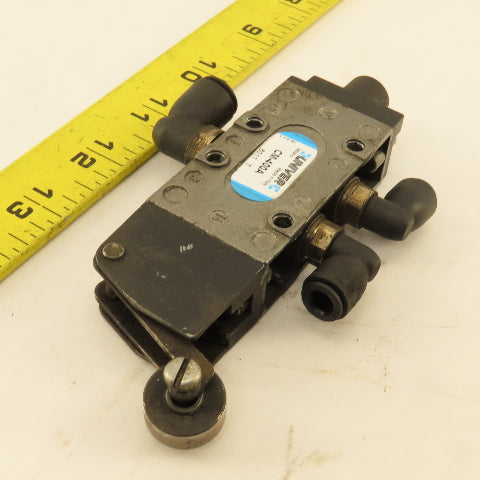 Univer CM-400A 5/2Way G1/8 Pneumatic Roller Plunger Spool Directional Valve