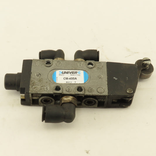 Univer CM-400A 5/2Way G1/8 Pneumatic Roller Plunger Spool Directional Valve
