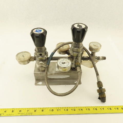 Superior SAM-125 1/4" NPT Stainless Steel Semiautomatic Manifold C02