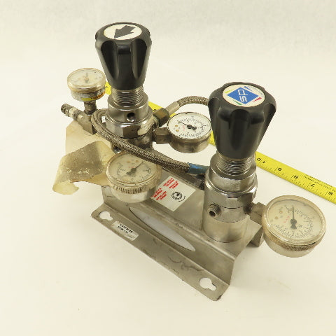 Superior SAM-125 1/4" NPT Stainless Steel Semiautomatic Manifold C02