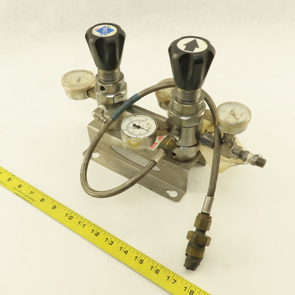 Superior SAM-125 1/4" NPT Stainless Steel Semiautomatic Manifold C02