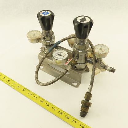Superior SAM-125 1/4" NPT Stainless Steel Semiautomatic Manifold C02