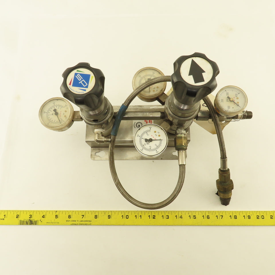 Superior SAM-125 1/4" NPT Stainless Steel Semiautomatic Manifold C02