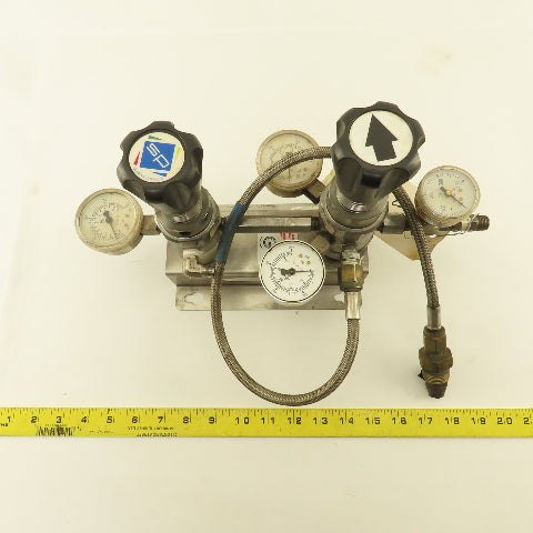 Superior SAM-125 1/4" NPT Stainless Steel Semiautomatic Manifold C02