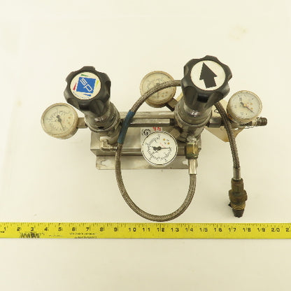 Superior SAM-125 1/4" NPT Stainless Steel Semiautomatic Manifold C02