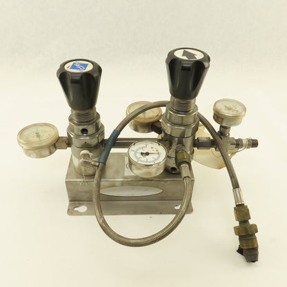 Superior SAM-125 1/4" NPT Stainless Steel Semiautomatic Manifold C02