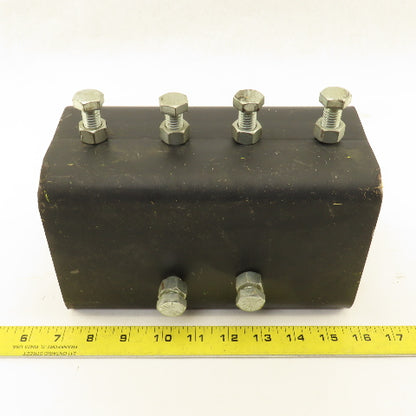 4-1/2" x 3-1/4" ID Thick Wall Open Channel Mending Bracket Brace 9" OAL