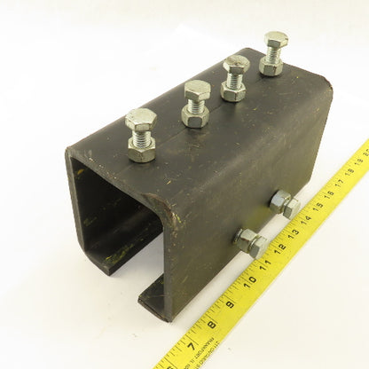 4-1/2" x 3-1/4" ID Thick Wall Open Channel Mending Bracket Brace 9" OAL