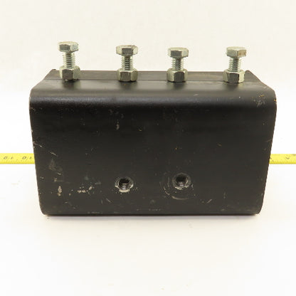 4-1/2" x 3-1/4" ID Thick Wall Open Channel Mending Bracket Brace 9" OAL
