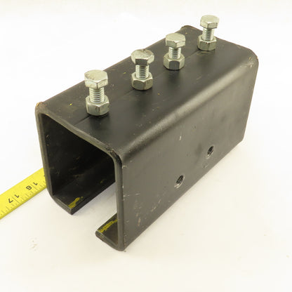 4-1/2" x 3-1/4" ID Thick Wall Open Channel Mending Bracket Brace 9" OAL