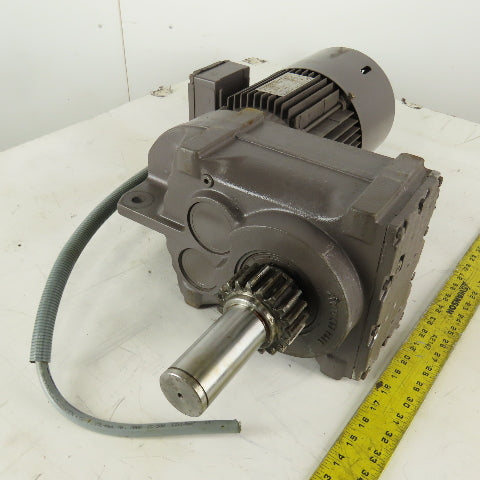Sew Eurodrive FH67/G DT90L4 34:1 Ratio 51RPM Output Gear Motor 1.5kW 266/460V