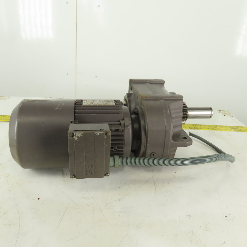 Sew Eurodrive FH67/G DT90L4 34:1 Ratio 51RPM Output Gear Motor 1.5kW 266/460V