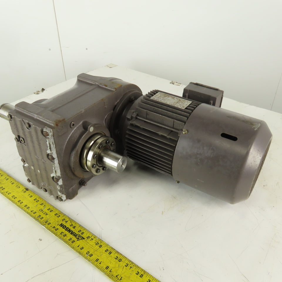Sew Eurodrive FH67/G DT90L4 34:1 Ratio 51RPM Output Gear Motor 1.5kW 266/460V