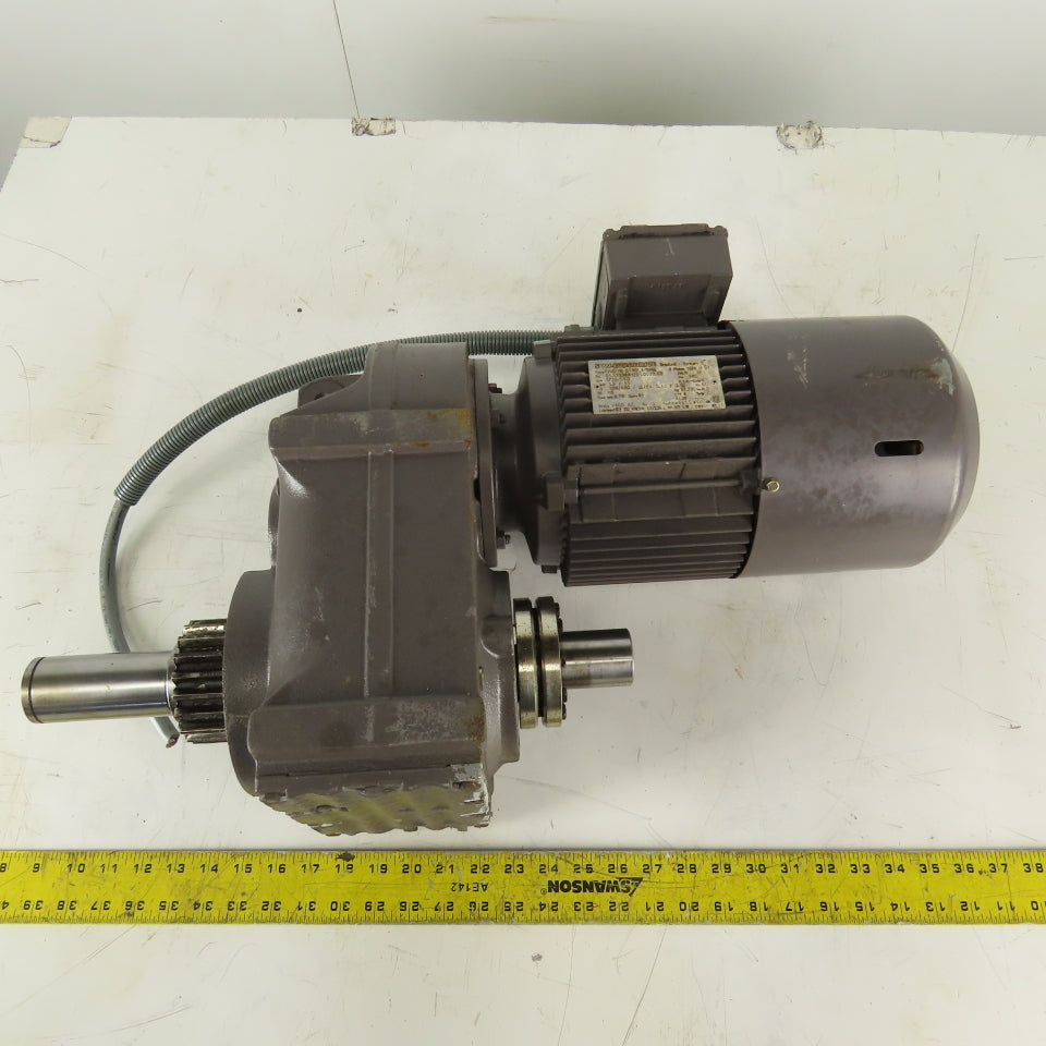 Sew Eurodrive FH67/G DT90L4 34:1 Ratio 51RPM Output Gear Motor 1.5kW 266/460V