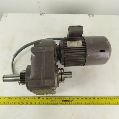 Sew Eurodrive FH67/G DT90L4 34:1 Ratio 51RPM Output Gear Motor 1.5kW 266/460V