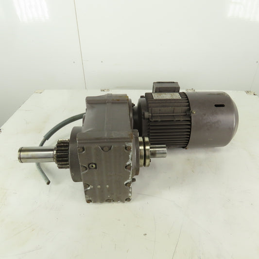 Sew Eurodrive FH67/G DT90L4 34:1 Ratio 51RPM Output Gear Motor 1.5kW 266/460V