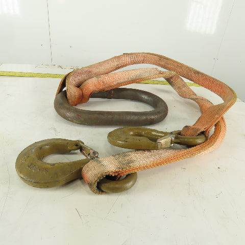 21,000 lb Cap 2" x 6' Nylon Bridle Sling 4 Ply W/Sling Hook W/Double