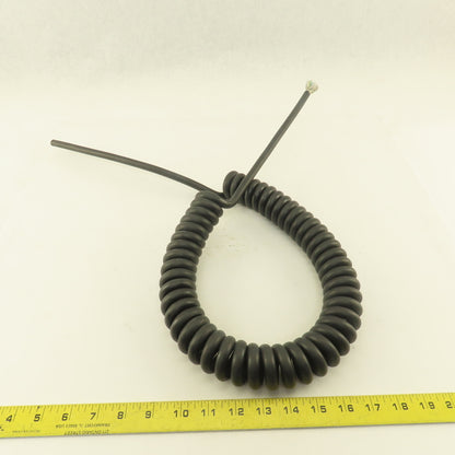 18AWG 20C 18/20 Multi Conductor Shielded Communication Coiled Cable Pigtail 46"