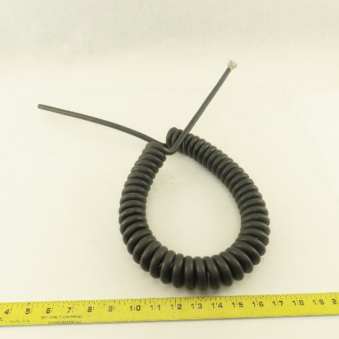 18AWG 20C 18/20 Multi Conductor Shielded Communication Coiled Cable Pigtail 46"
